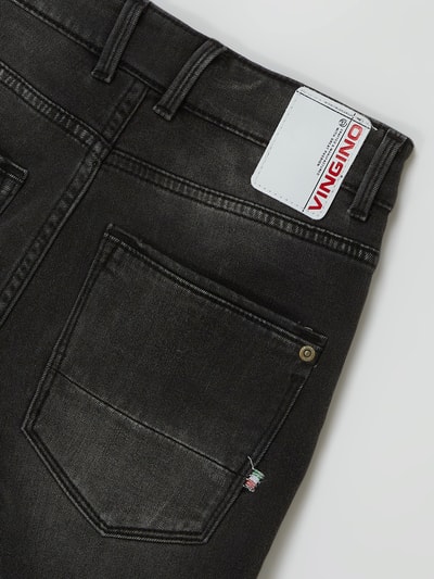 VINGINO Korte jeans met stretch, model 'Capo' Zwart - 3