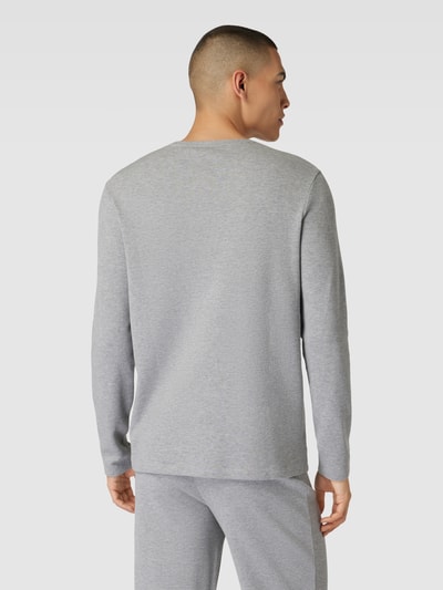 BOSS Longsleeve mit Logo-Stitching Hellgrau 5