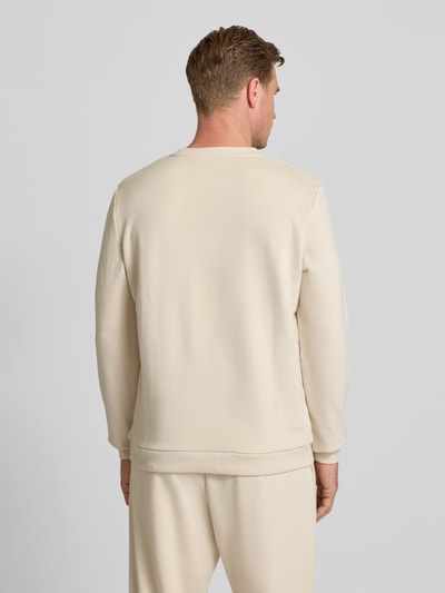 Tommy Hilfiger Regular Fit Sweatshirt aus Baumwoll-Mix Modell 'TRACK TOP' Offwhite Melange 5