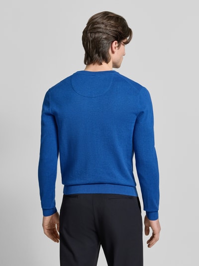 Tom Tailor Regular Fit Strickpullover aus reiner Baumwolle Royal 5