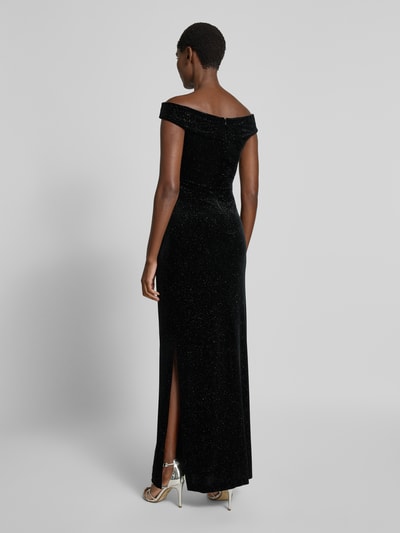 Christian Berg Cocktail Avondjurk met off shoulder-design Zwart - 5