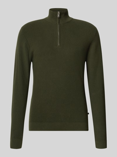 Matinique Strickpullover mit Troyer-Kragen Modell 'lagoon' Dunkelgruen 2