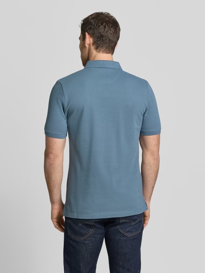 s.Oliver RED LABEL Koszulka polo o kroju regular fit z czystej bawełny Szaroniebieski 5