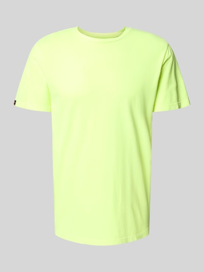 Superdry T-shirt z detalem z logo Neonowy żółty 2