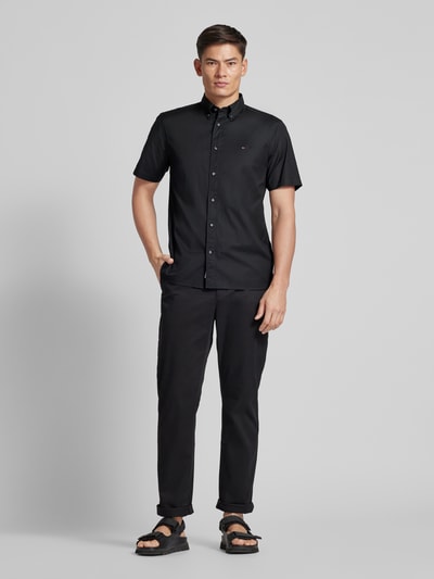 Tommy Hilfiger Regular Fit Freizeithemd mit Button-Down-Kragen Black 1