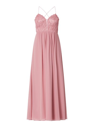 Jake*s Cocktail Abendkleid aus Spitze und Chiffon  Rose Melange 2