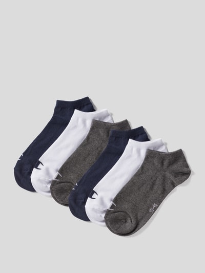 CHAMPION Sneakersocken mit Label-Print im 6er-Pack Marine 1