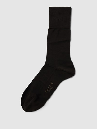 Falke Socken in melierter Optik Dunkelbraun 1