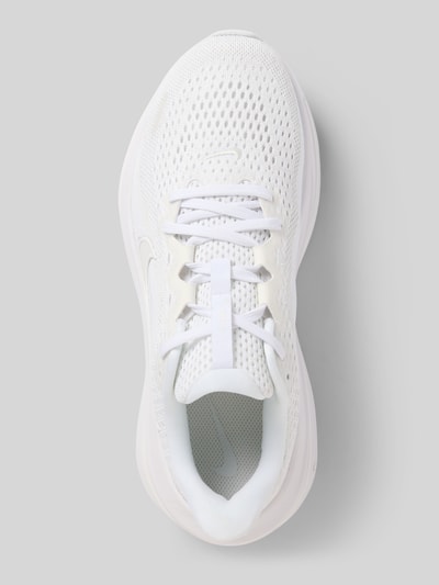 Produktfoto, weißer Sneaker mit Logo-Detail und Mesh-Textur, Modell 'Air Winflo' von Nike, abgerundete Passform, Schnürverschluss, Damen Sneaker, Absatzhöhe 7 cm, Schafthöhe 6 cm, Schaftweite 6 cm
