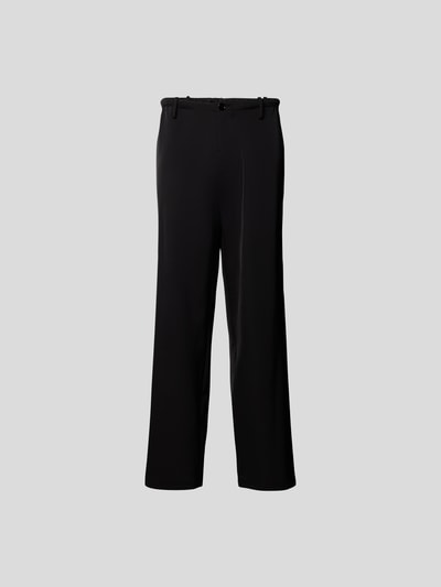 MM6 Maison Margiela Regular Fit Hose mit Knopfverschluss Black 2