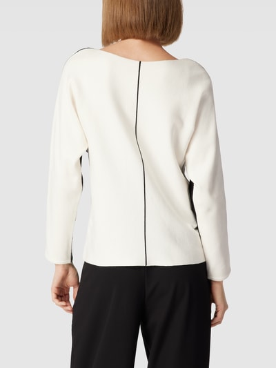 s.Oliver BLACK LABEL Gebreide pullover in two-tone-stijl Zwart - 5