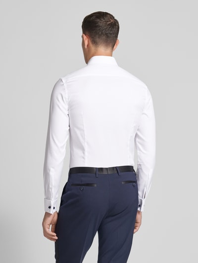 Jake*s Koszula smokingowa o kroju super slim fit z kołnierzykiem typu kent Biały 5