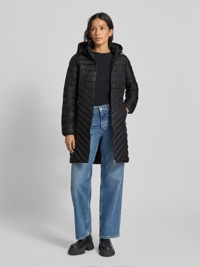 s.Oliver RED LABEL Slim Fit Steppmantel mit abnehmbarer Kapuze Black 1