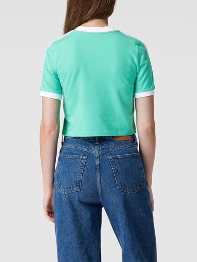 adidas Originals Cropped T-Shirt mit Label-Stitching Mint 5