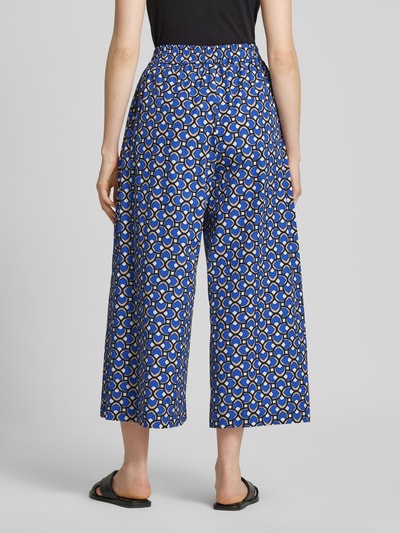 Weekend Max Mara Wide Leg Stoffhose mit gelegten Falten Modell 'VIRGIN' Dunkelblau 5