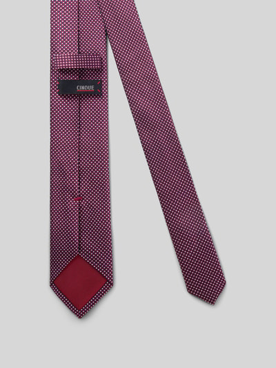Productfoto, Seidenkrawatte im Allover-Look Modell 'Salvo' (6 cm) van CINQUE, zuiver zijde, klassiek model, heren, all-over look, breedte maat 1: 6 cm