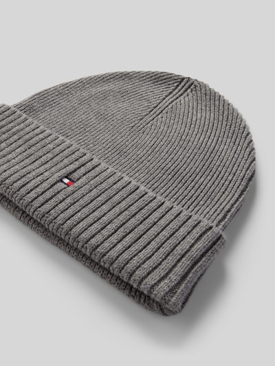 Tommy Hilfiger Beanie aus Baumwoll-Kaschmir-Mix  Hellgrau 2