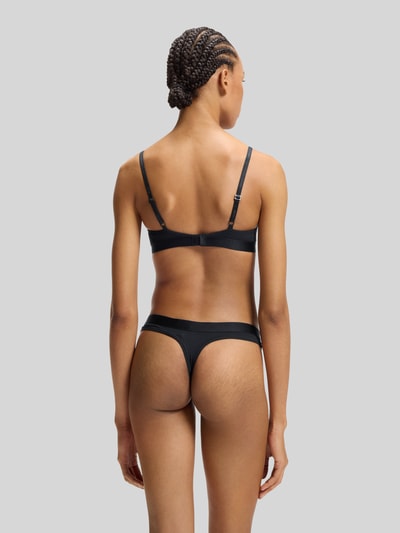 HUGO Bralette mit Logo-Detail Modell 'HUGO HEART TRIANGLE' Black 4