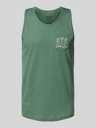 Blend Tanktop mit Brusttasche Modell 'UERIK' Oliv 2