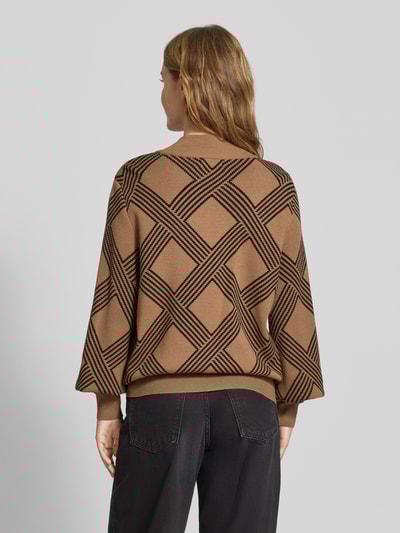 Only Regular Fit Strickpullover aus Viskose-Mix Modell 'ANNY' Sand 5
