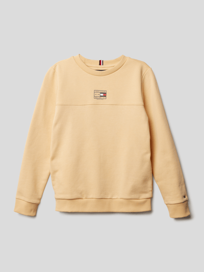 Tommy Hilfiger Teens Sweatshirt mit Label-Print Senfgelb 1
