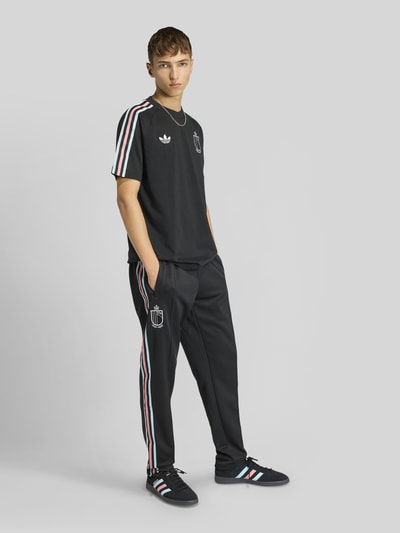 adidas Originals Regular Fit Trainingshose Belgien aus Baumwoll-Mix Black 1