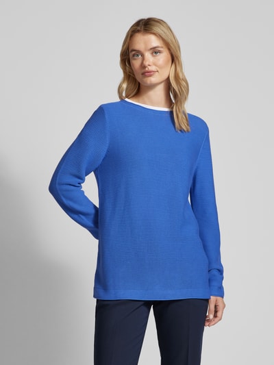 Tom Tailor Strickpullover mit Rundhalsausschnitt Blau 4