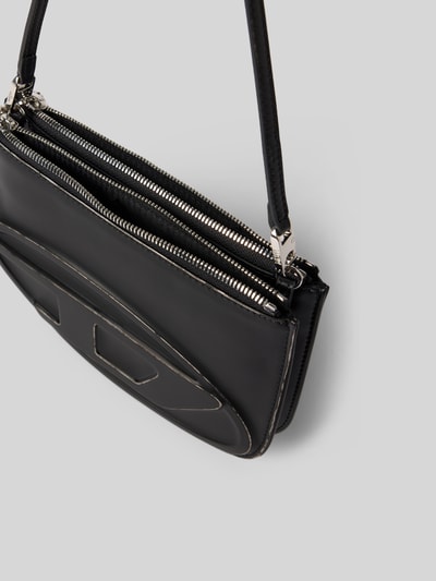 Diesel Shoulder Bag mit Logo-Applikation Dunkelbraun 5