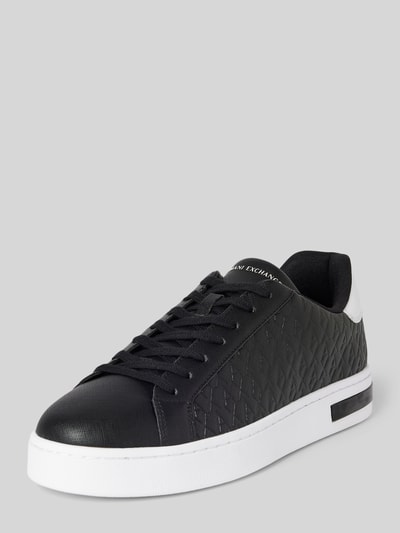 ARMANI EXCHANGE Sneaker mit Schnürverschluss Modell 'London' Black 1