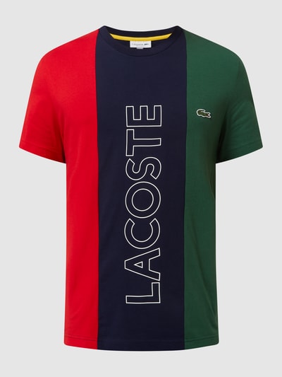 Lacoste T-shirt o kroju regular fit z bawełny  Granatowy 2