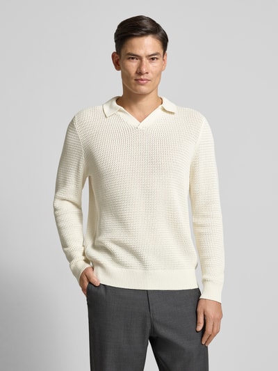 MCNEAL Strickpullover mit gerippten Abschlüssen Ecru 4