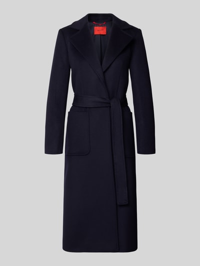 MAX&Co. Płaszcz wełniany o kroju regular fit z kołnierzem z połami model ‘RUNAWAY’ Granatowy 2
