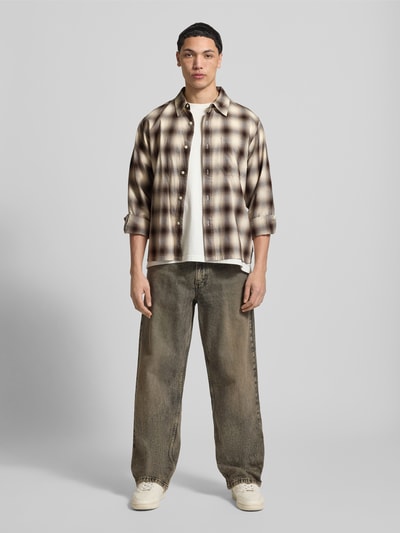 Levi's® Relaxed Fit Überhemd aus reiner Baumwolle Modell 'DUBOCE' Khaki 1