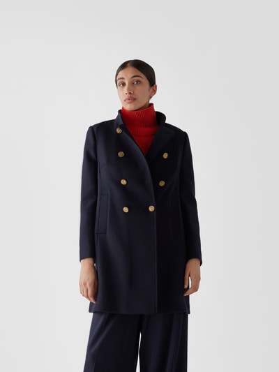 RED Valentino Mantel mit doppelreihiger Knopfleiste Marineblau 4