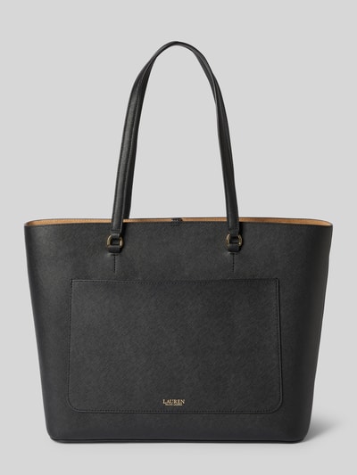 Lauren Ralph Lauren Tote Bag aus Leder mit Label-Applikation Modell 'KARLY' Black 4