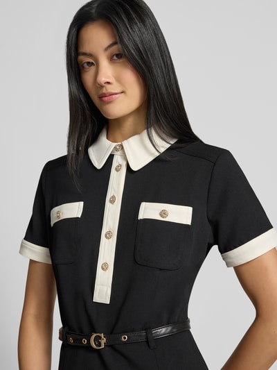 GUESS Minikleid mit Polokragen Modell 'Claudie' Black 3