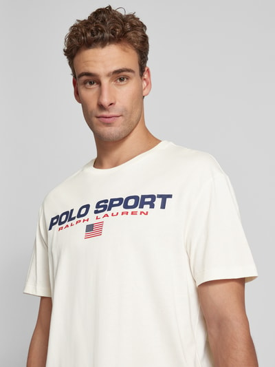 Polo Sport T-Shirt mit Label-Print Offwhite 3