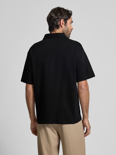 SELECTED HOMME Relaxed Fit Poloshirt aus reiner Baumwolle Modell 'RELAXEJEORGE' Black 5