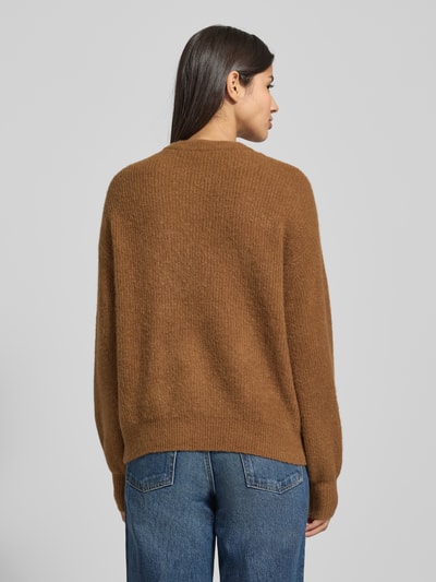 MSCH Copenhagen Relaxed Fit Strickpullover mit Alpaka-Anteil Modell 'Gustel Hope' Cognac 5