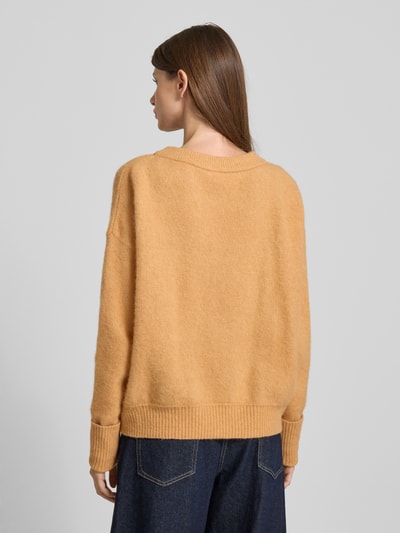 American Vintage Oversized Strickpullover mit gerippten Abschlüssen Modell 'VITOW' Sand Melange 5
