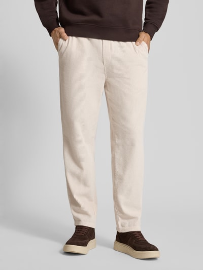 American Vintage Cordhose mit elastischem Bund Modell 'PADOW' Beige 4