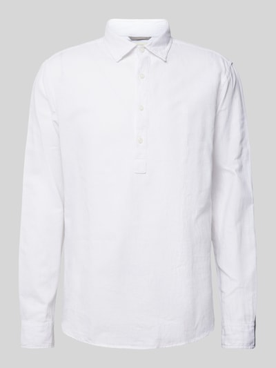Jack & Jones Premium Regular Fit Leinenhemd mit Kentkragen Modell 'MAZE' Weiss 2