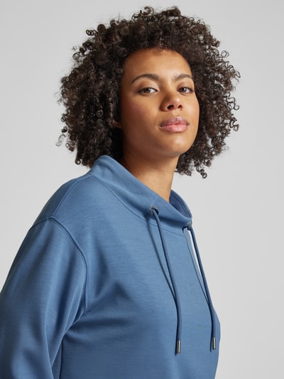 Monari Sweatshirt mit Tunnelzug Blau 3