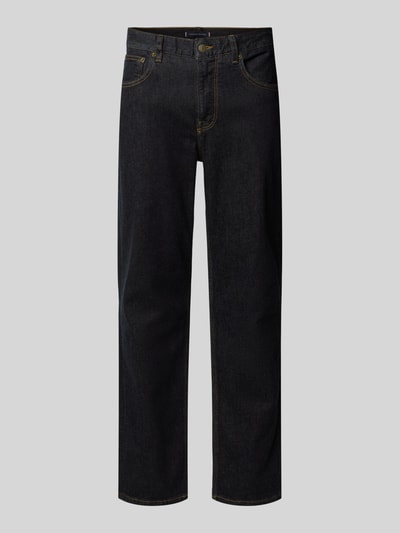 Tommy Hilfiger Straight fit jeans van katoenmix Donkerblauw - 2