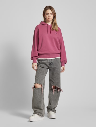 Carhartt Work In Progress Oversized Hoodie mit Label-Patch Modell 'NELSON' Pink 1