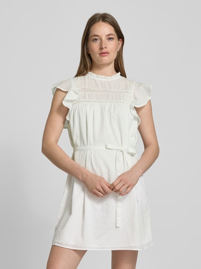 Vero Moda Loose fit vrijetijdsjurk van puur katoen, model 'TRINE' Wit - 4