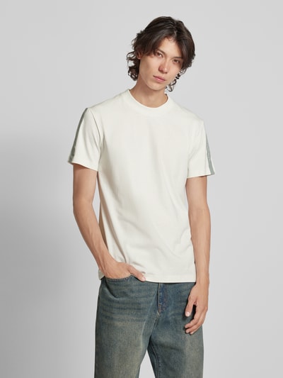 Calvin Klein Jeans T-shirt met ronde hals Offwhite - 4