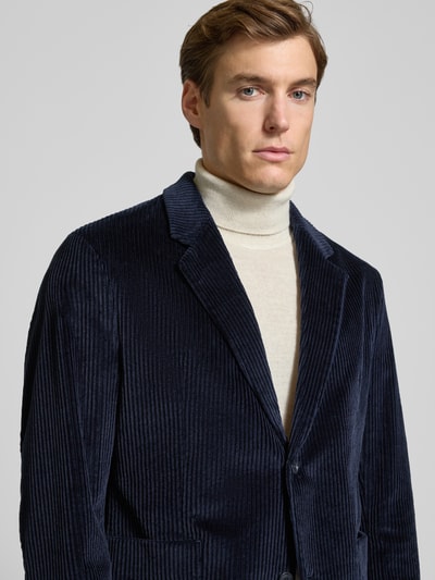 Drykorn 2-knoops colbert met reverskraag Marineblauw - 3