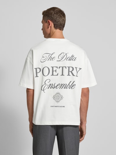 Don´t Waste Culture T-Shirt mit Label-Print Modell 'Aradia' Offwhite 5