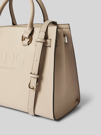 Liu Jo White Handtasche mit Label-Detail Modell 'HALONA' Taupe 3